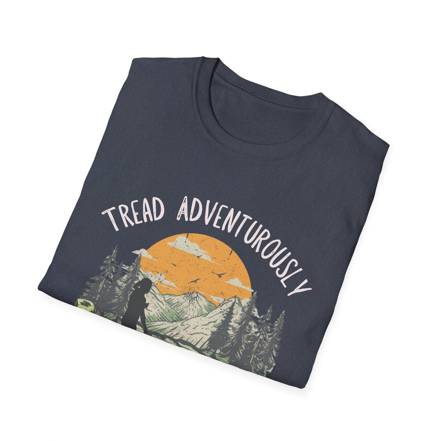 The Stacey - Tread with Dog - Unisex Softstyle T-Shirt
