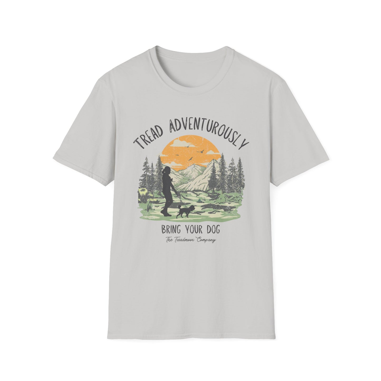 The Stacey - Tread with Dog - Unisex Softstyle T-Shirt
