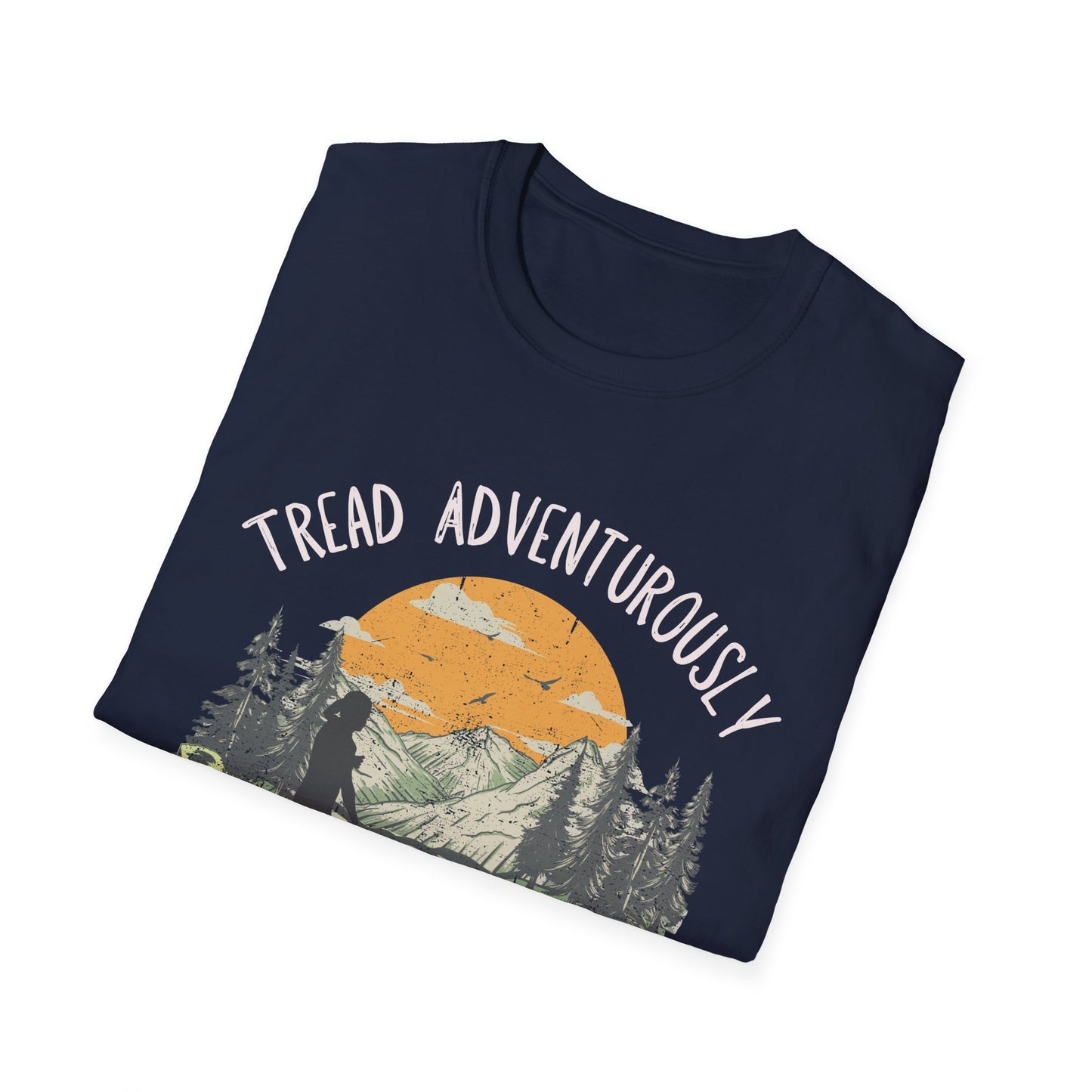 The Stacey - Tread with Dog - Unisex Softstyle T-Shirt