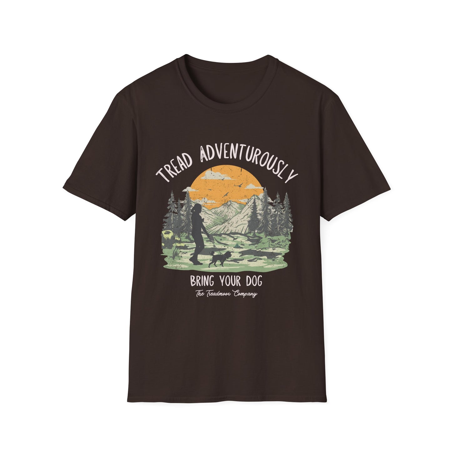 The Stacey - Tread with Dog - Unisex Softstyle T-Shirt