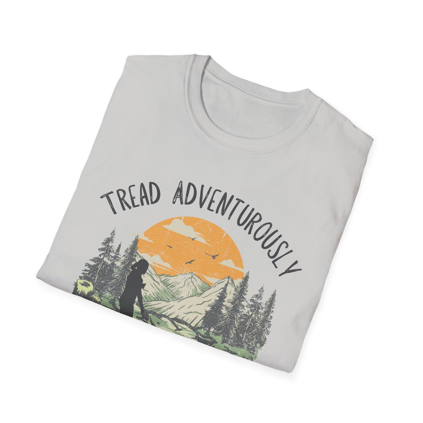 The Stacey - Tread with Dog - Unisex Softstyle T-Shirt