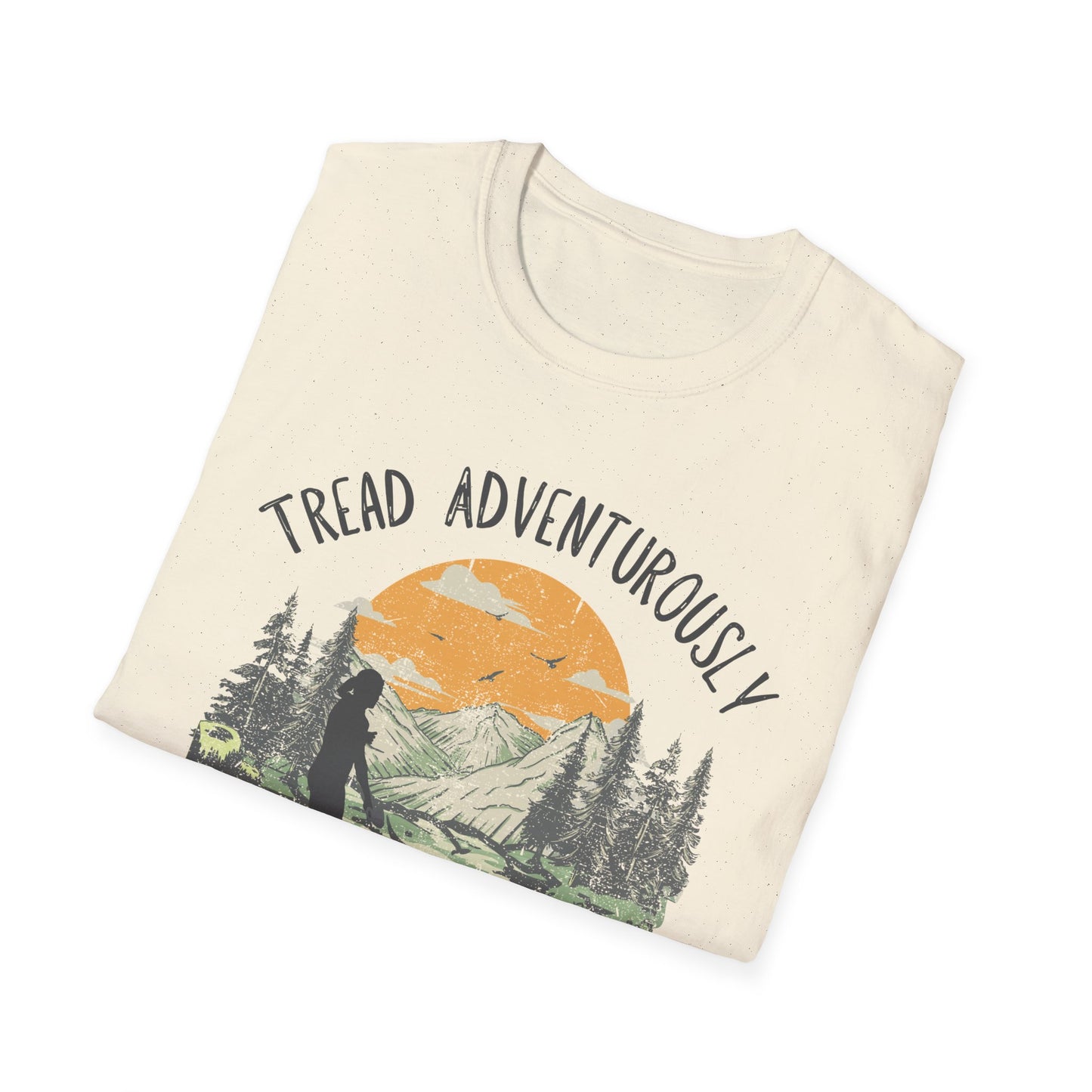 The Stacey - Tread with Dog - Unisex Softstyle T-Shirt