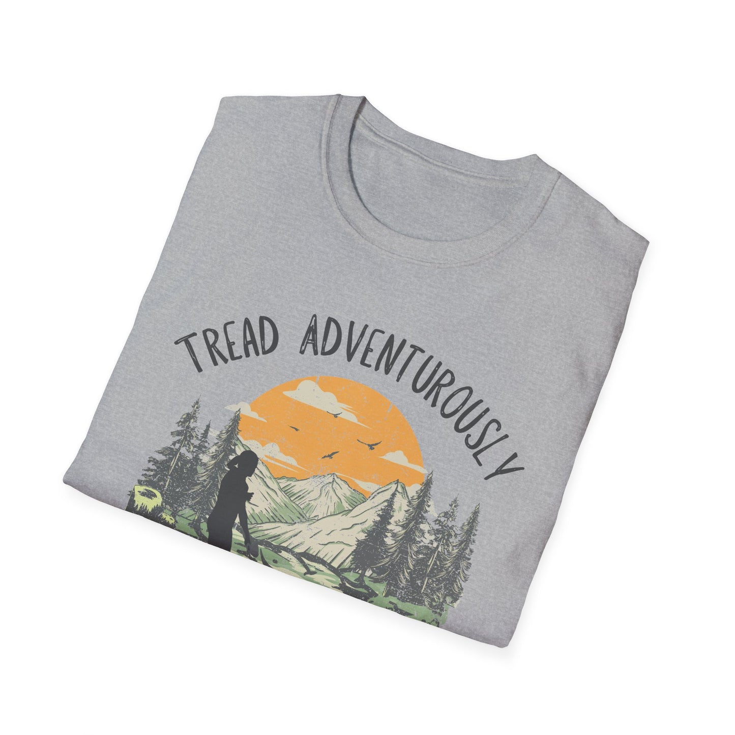 The Stacey - Tread with Dog - Unisex Softstyle T-Shirt