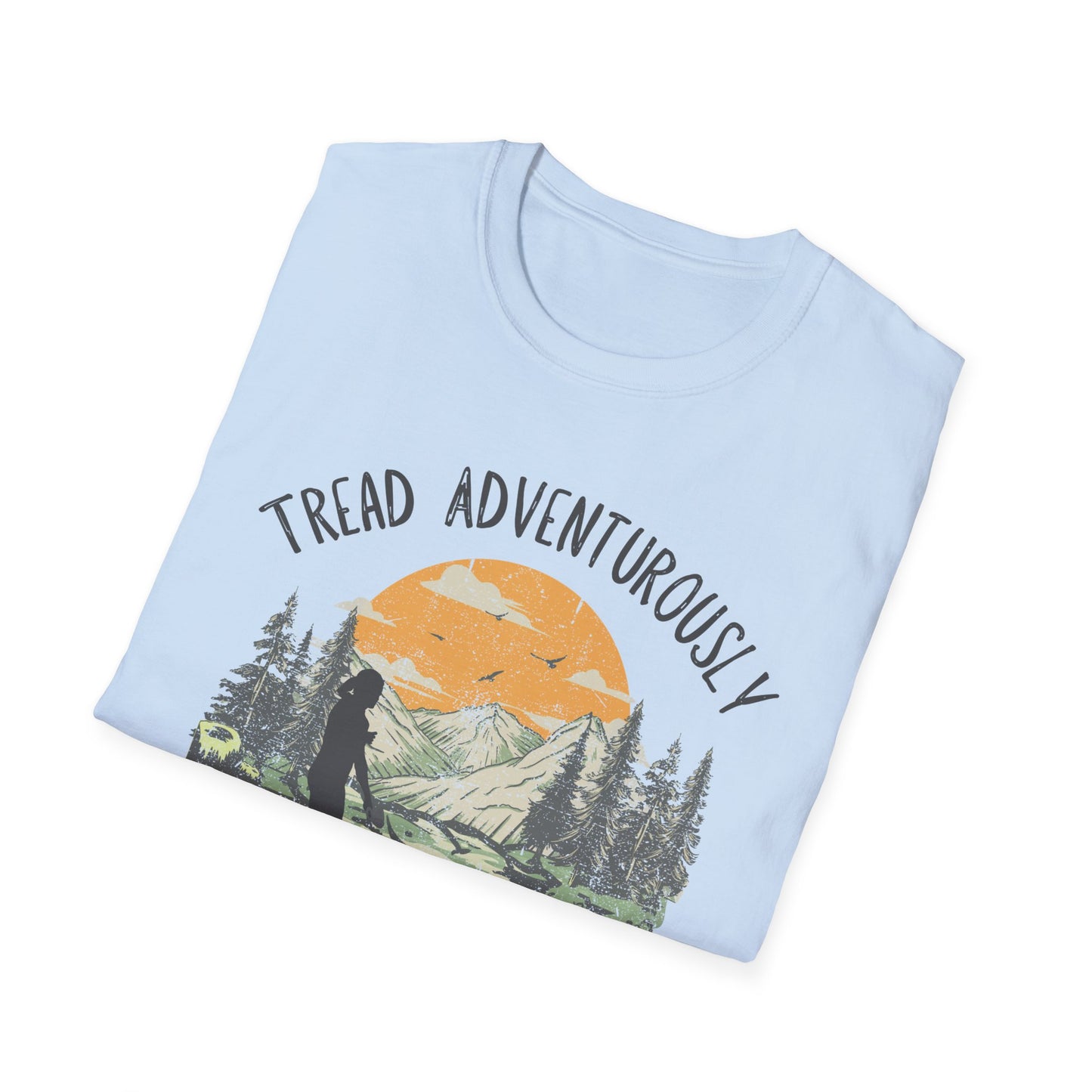 The Stacey - Tread with Dog - Unisex Softstyle T-Shirt