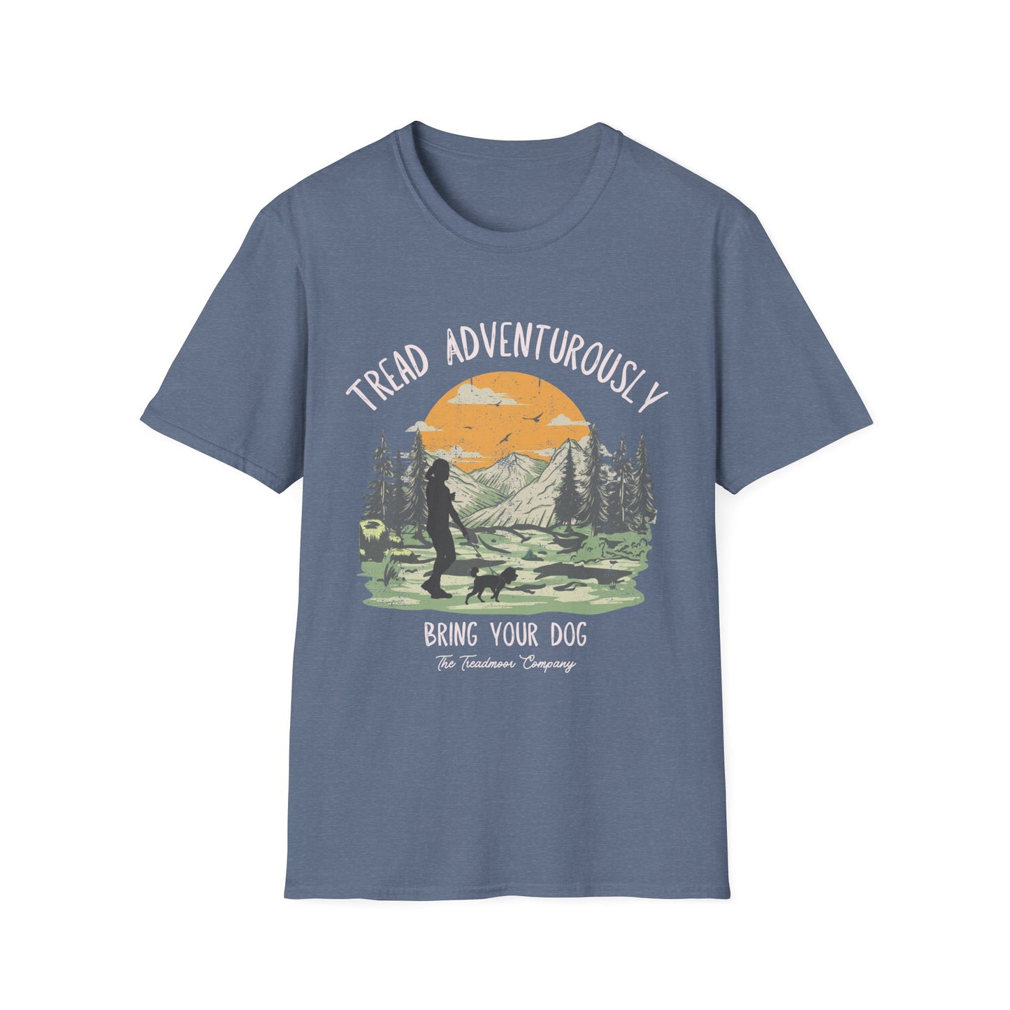 The Stacey - Tread with Dog - Unisex Softstyle T-Shirt