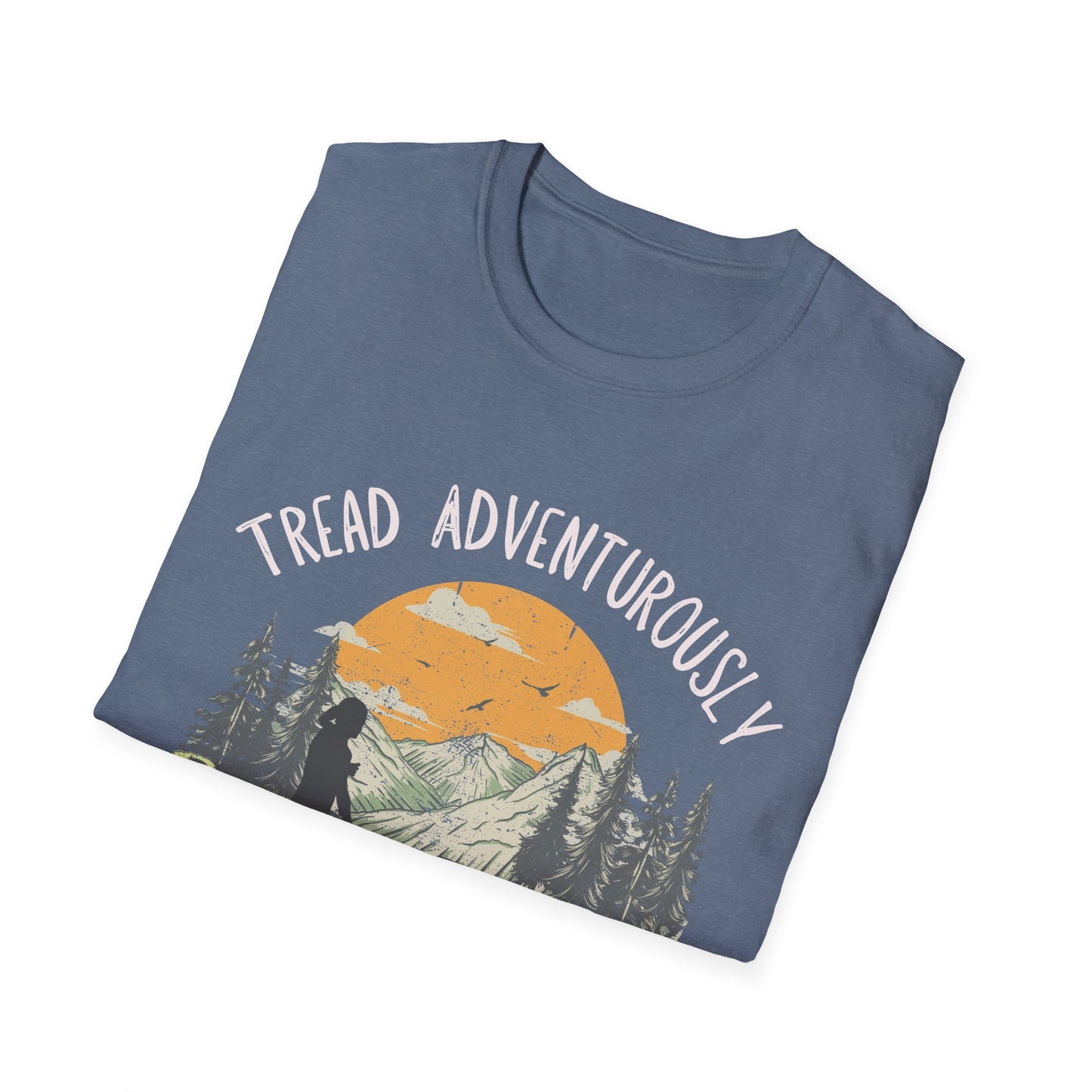 The Stacey - Tread with Dog - Unisex Softstyle T-Shirt