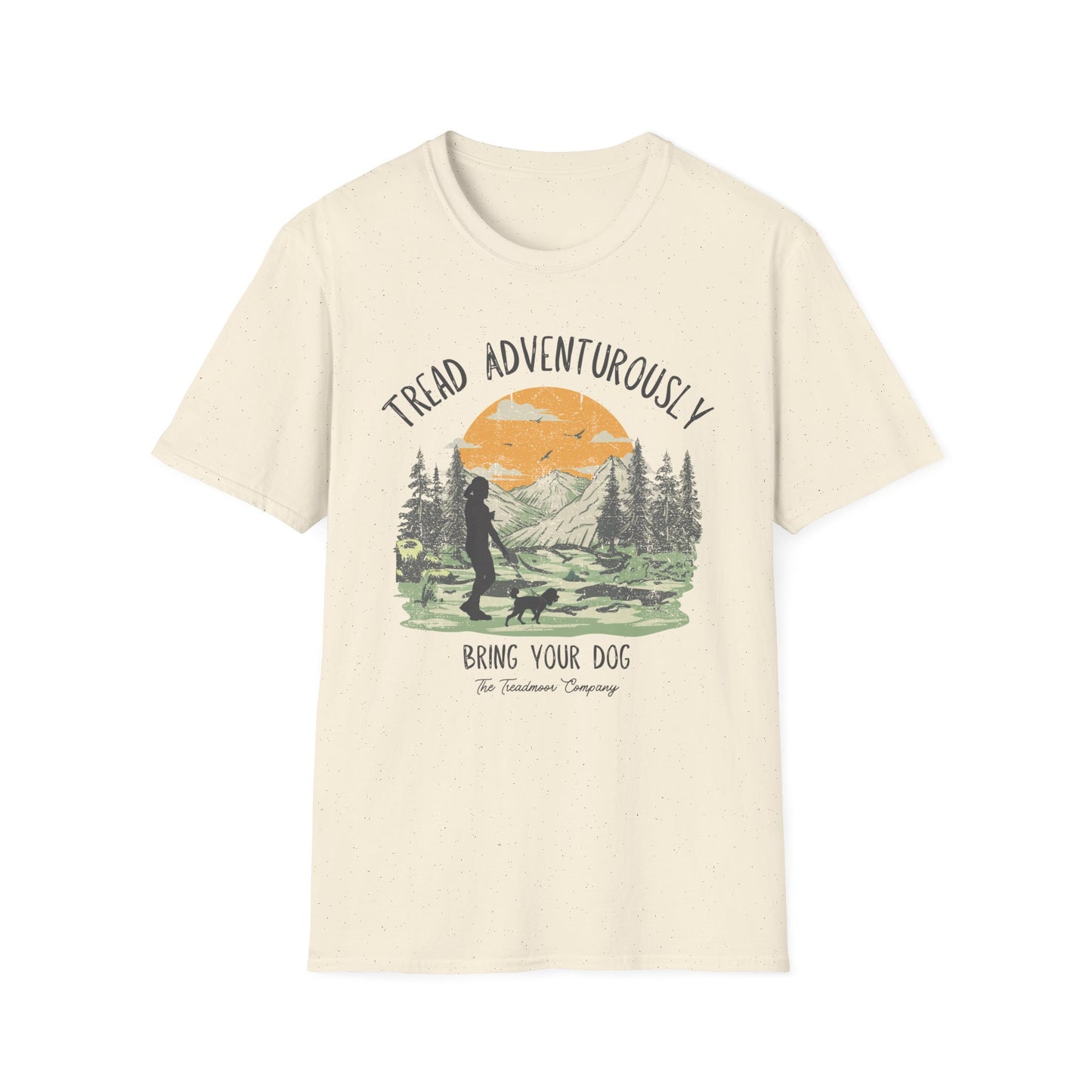 The Stacey - Tread with Dog - Unisex Softstyle T-Shirt